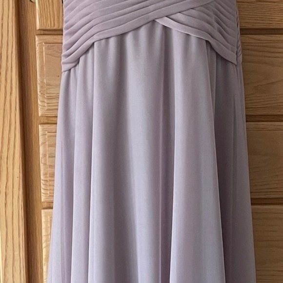 CHRISTINA WU Jeweler Halter Gown in Truffle (Lilac). Size 10. - Picture 2 of 5